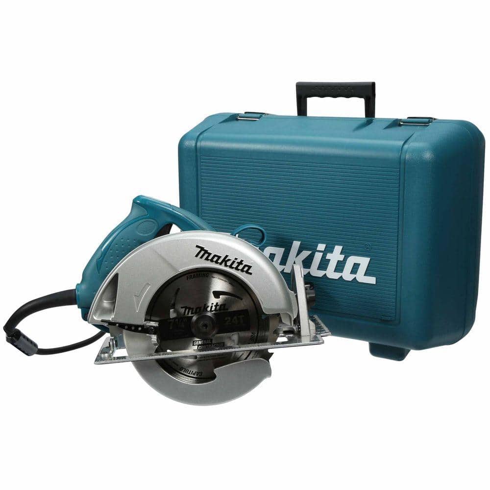 Corded New Makita Circular Saw with Large 56 degree Dust Port 15 Amp 7-1/4 In