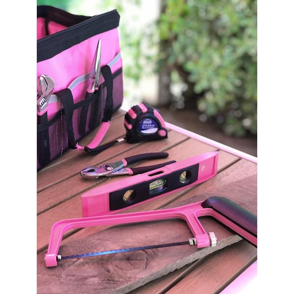 Donation Made to Breast Cancer Research 201-Piece Pink Apollo Tools DT0020P Household Tool Kit 