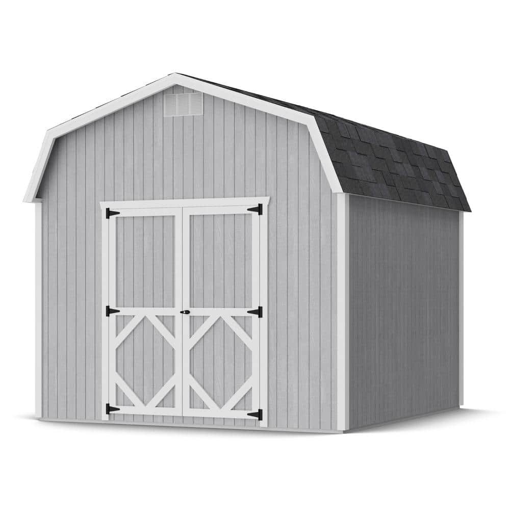 Classic Gambrel 10 ft. x 10 ft. Outdoor Wood Storage Shed Precut Kit with 6 ft. Sidewalls and Floor (100 sq. ft. ) price history on PriceWatchPro