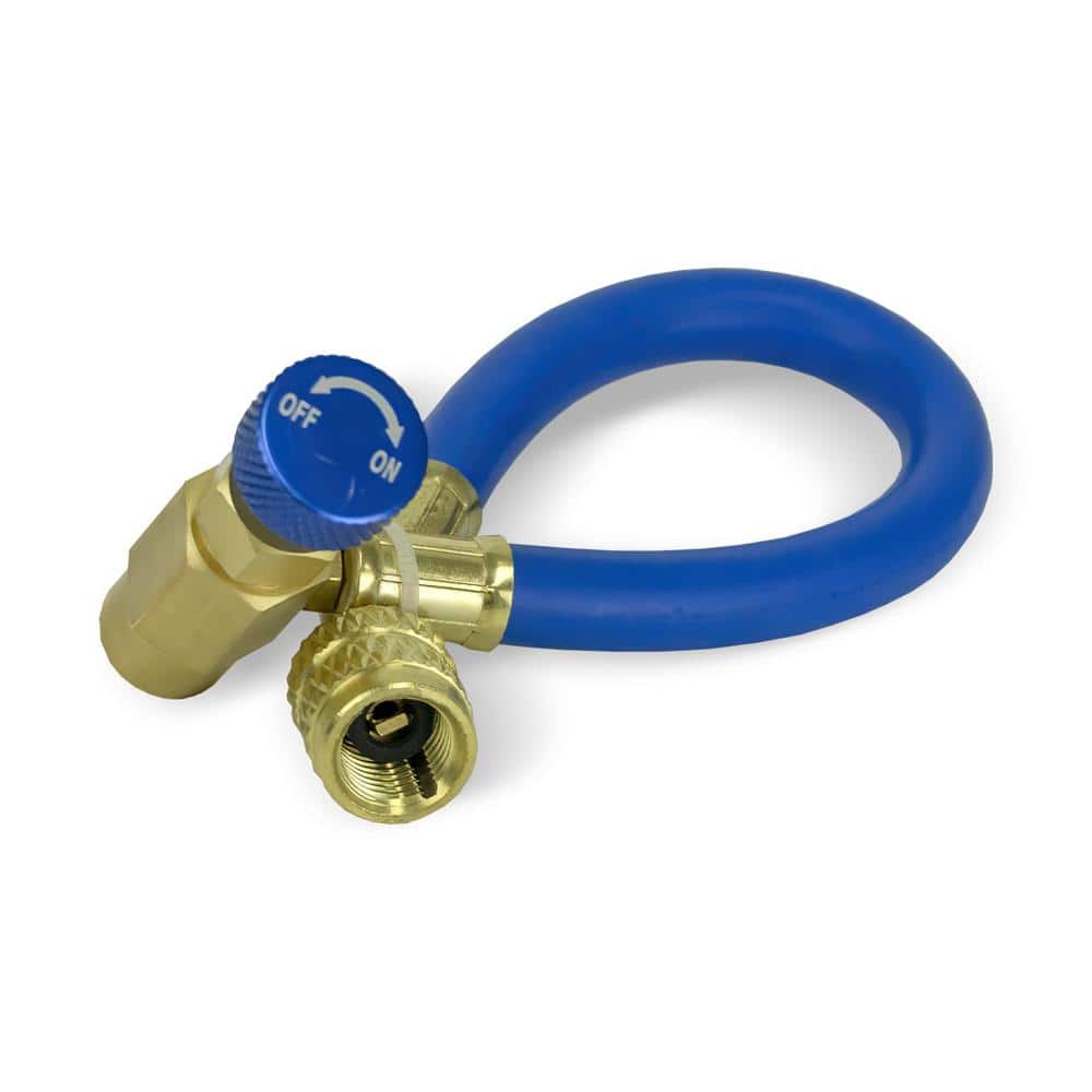 Compact White and Brass Mini Split Flushing Kit