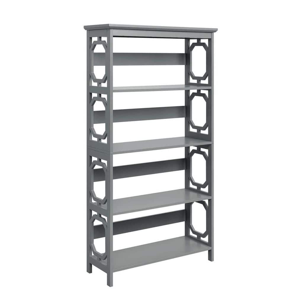 Convenience Concepts S20 292 Omega Gray 5 Tier Bookcase