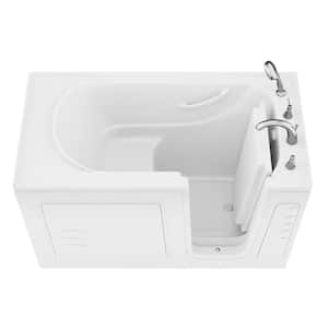 Builder's Choice 60 in. Right Drain Quick Fill Walk-In Soaking Bath Tub in White
