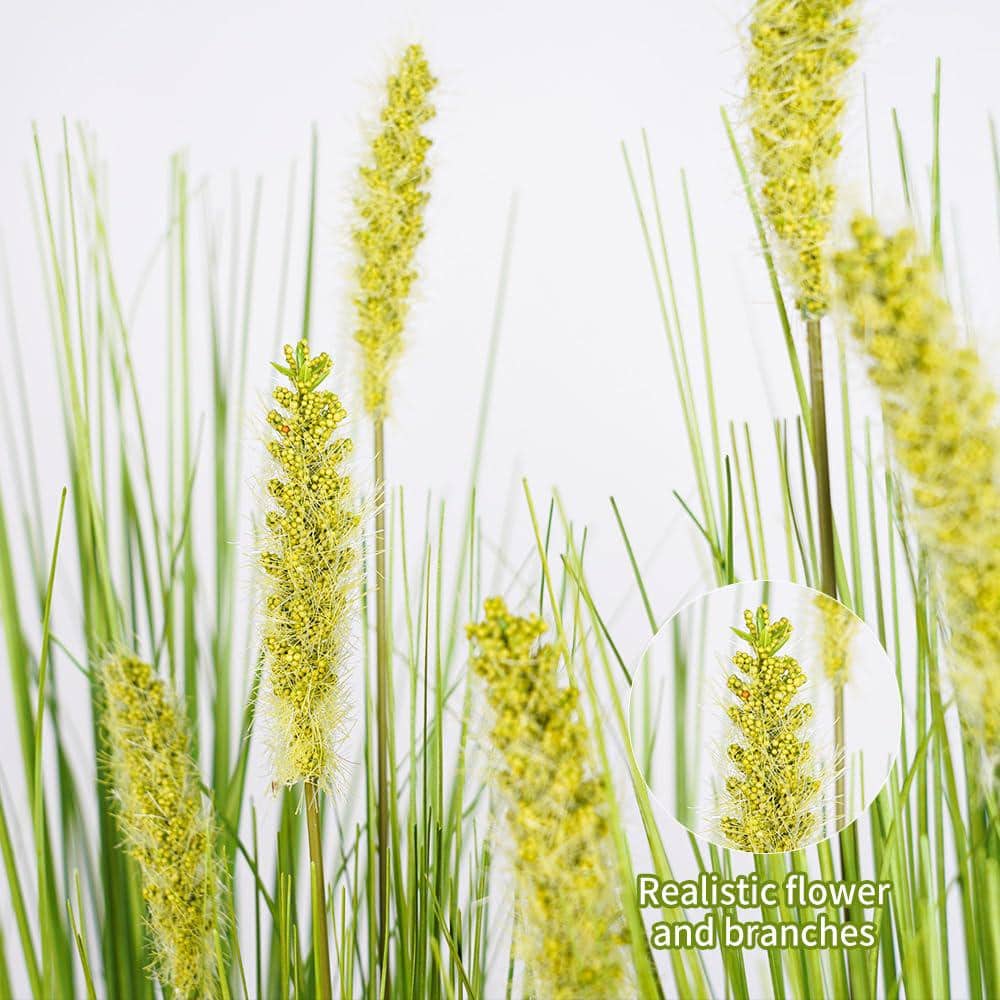 27 Inch Artificial Onion and Dog's Tail Grass Greenery Shrubs Set