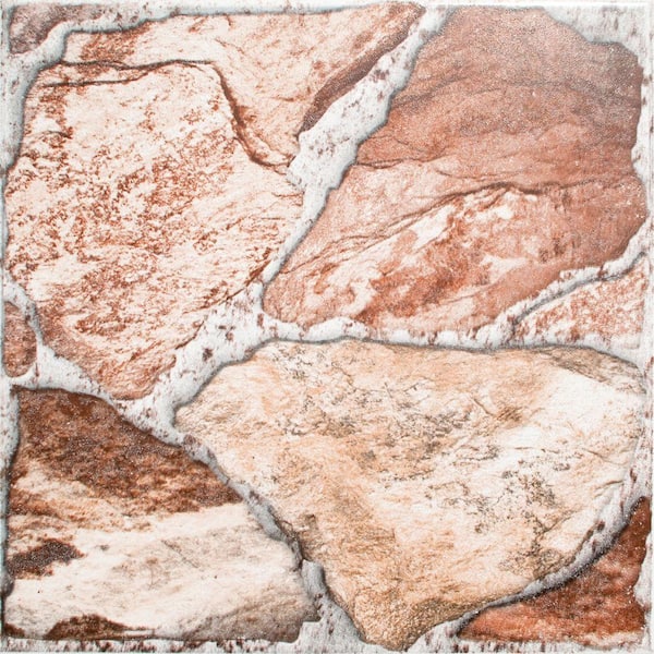 MSI Piedra Roja 17 in. x 17 in. Matte Ceramic Floor and Wall Tile (26.091 sq. ft./Case)