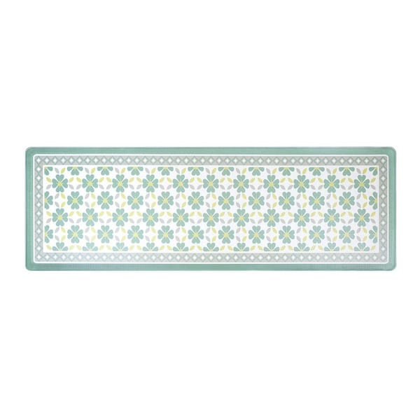 19.69 x 59.06 inch Kitchen Mat for Floor, Anti Fatigue Comfort Indoor Mat for Standing, Waterproof & Non-Skid, Green