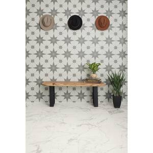 Memoir Crystal Black 12 in. x 12 in. Glazed Ceramic Floor and Wall Tile (787.2 sq.ft./pallet)