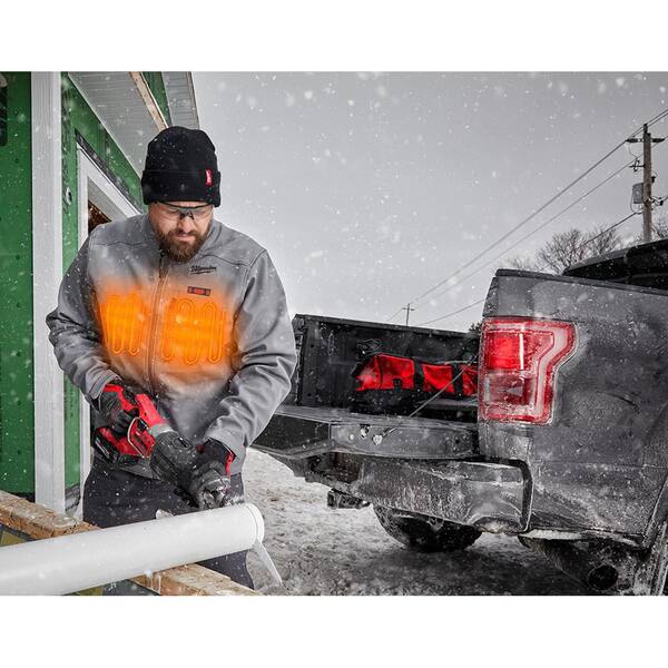 Cordless TOUGHSHELL Gray Heated Jacket 