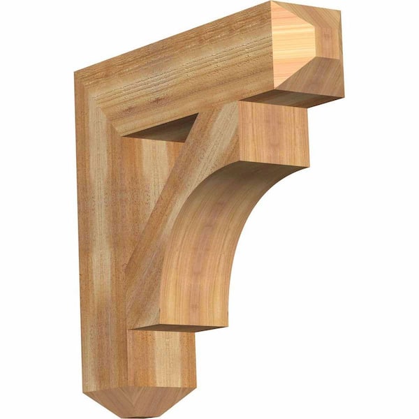 Ekena Millwork 6 in. x 26 in. x 26 in. Western Red Cedar Westlake Craftsman Rough Sawn Bracket