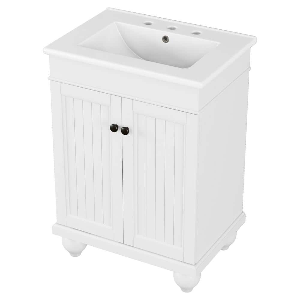 Ann 24 in. W x 18 in. D x 34 in. H Single Sink Freestanding Bath Vanity in 