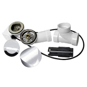 Silo Cable Action Bath Drain and Overflow Kit in Chrome