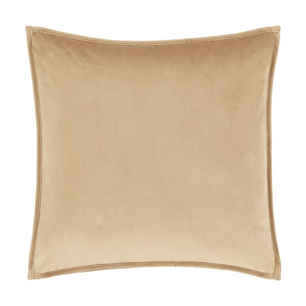 Unbranded Toulhouse Gold Polyester 20 in. Square Decorative Throw Pillow Cover 20 x 20 in.