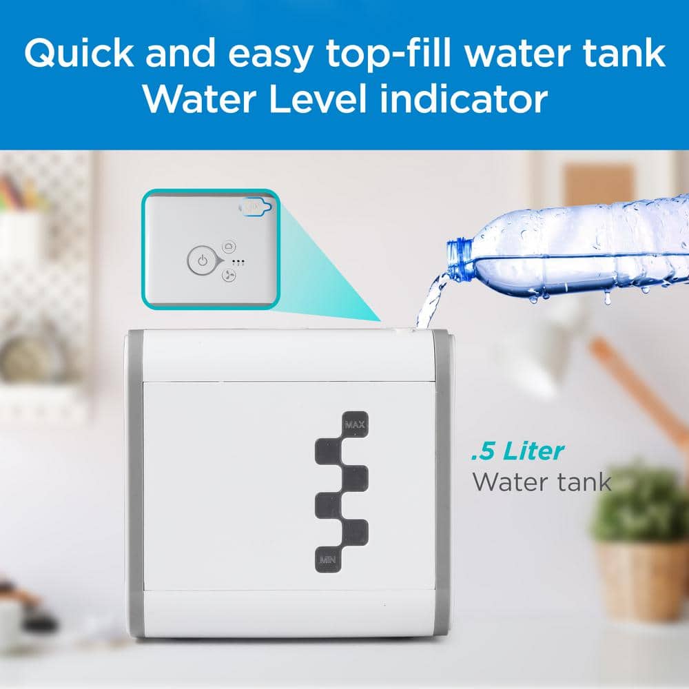 BLACK+DECKER BLACK+DECKER Desktop Air Cooler with 3-Speeds, Evaporative Air Cooler with 0.5L Water Tank