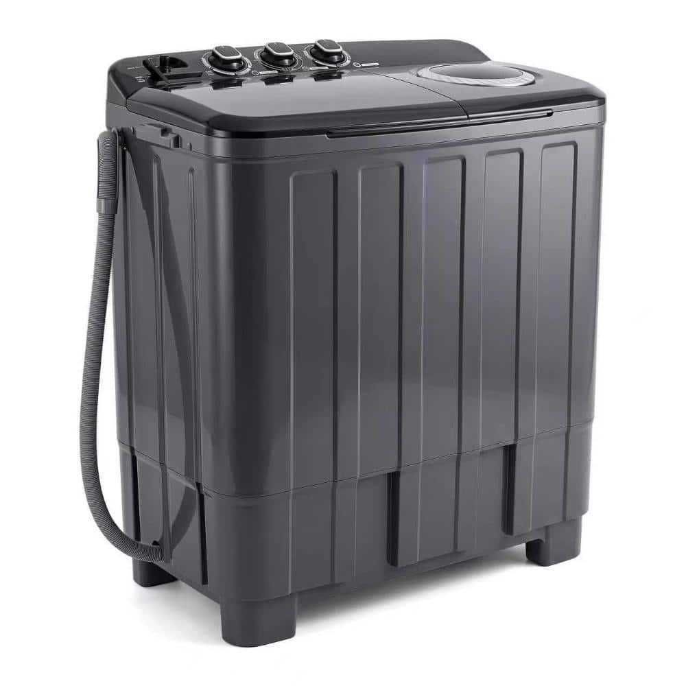 4.5 cu.ft. Portable Washing Machine in Black with Drain Pump, Semi-Automatic Compact Laundry Machine price history on PriceWatchPro