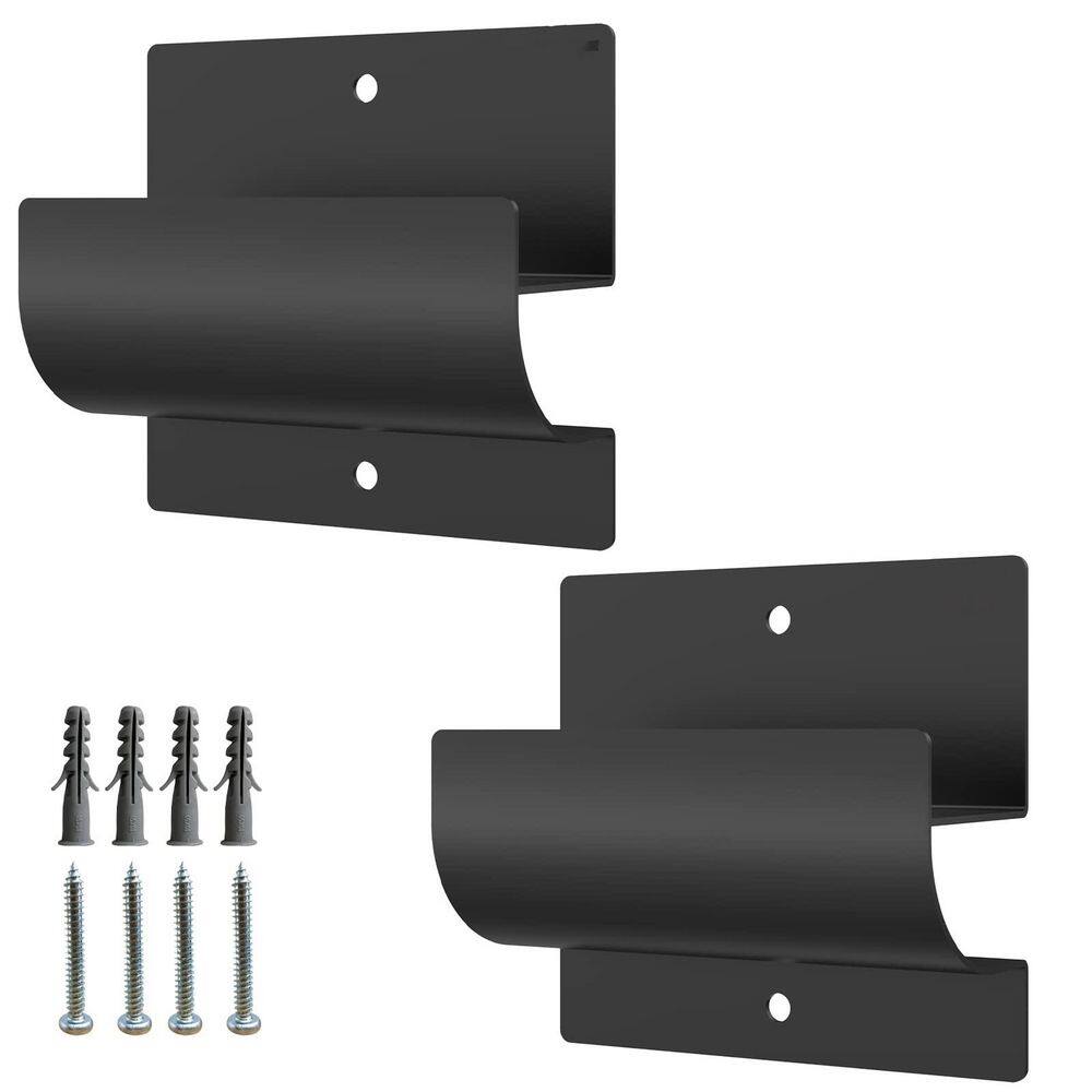 Wall Rack with 2 Pack Ladder Hooks, 50lb Capacity, Black Powder Coated Iron, Space Saving Garage Organizer price history on PriceWatchPro