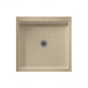 Swanstone 36 in. L x 36 in. W Alcove Shower Pan Base with Center Drain in Prairie
