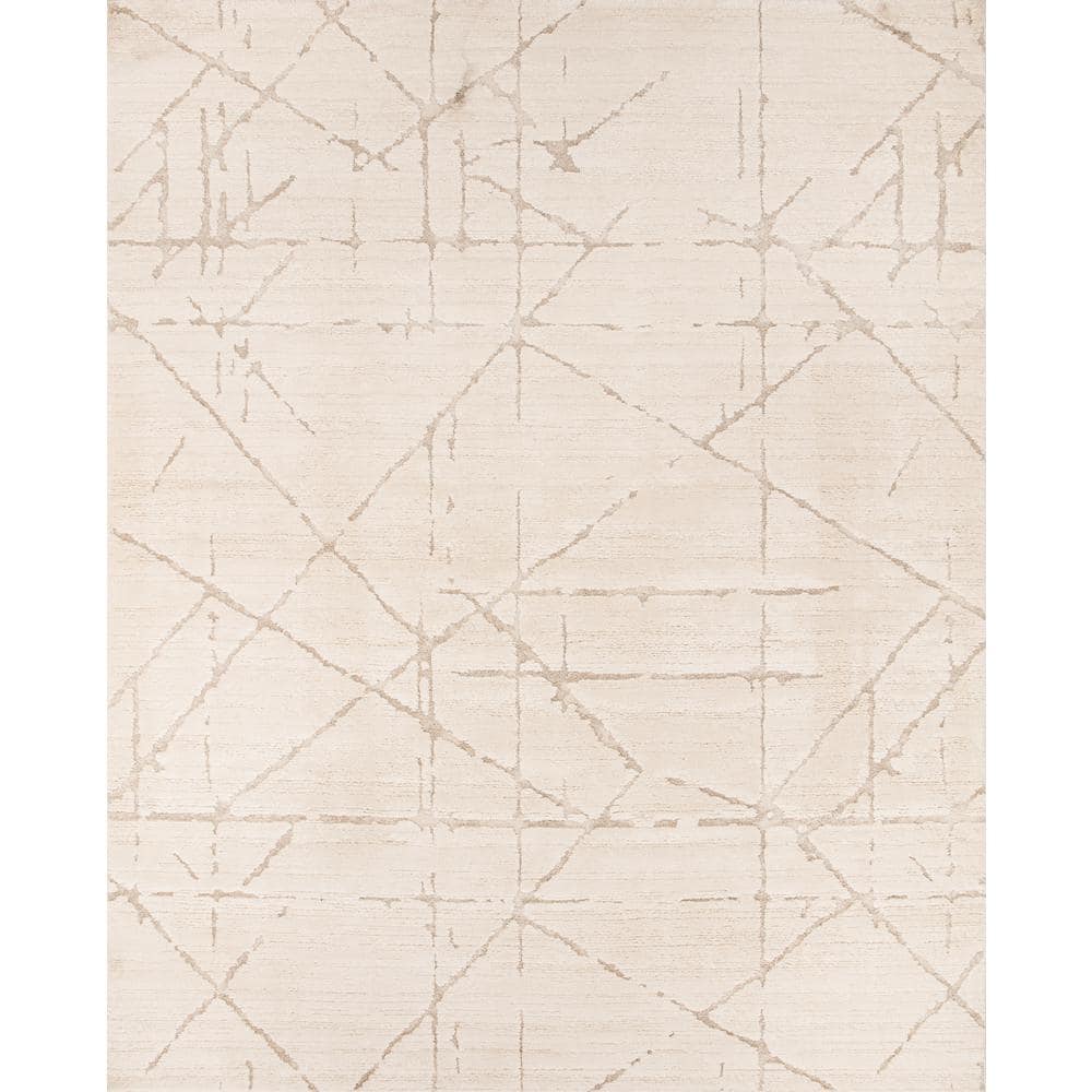 Malibu Ivory 5 ft. x 7 ft. Contemporary Area Rug price history on PriceWatchPro
