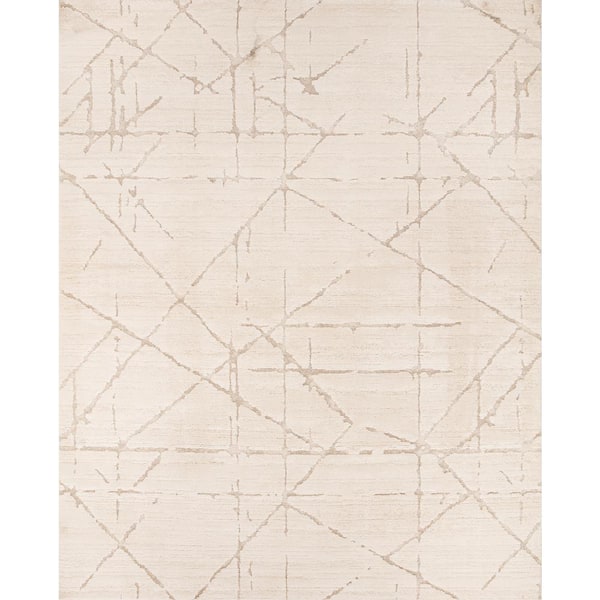 Concord Global Trading Malibu Ivory 5 ft. x 7 ft. Contemporary Area Rug