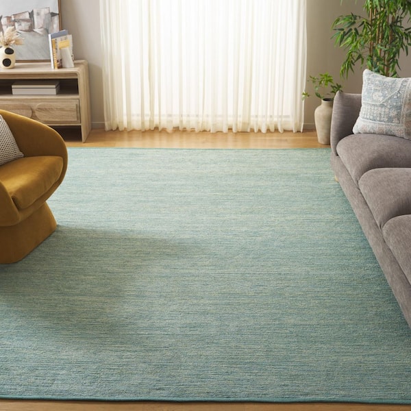 Montauk 8 ft. x 10 ft. Green Modern Solid Area Rug
