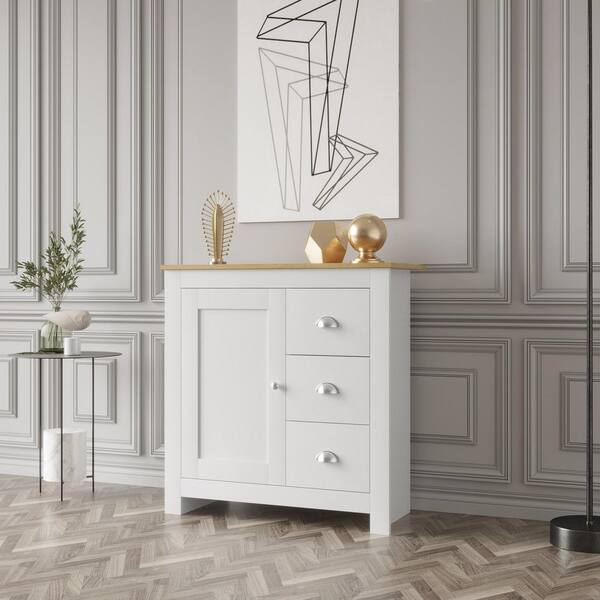 high gloss sideboard buffet table storage cabinet white