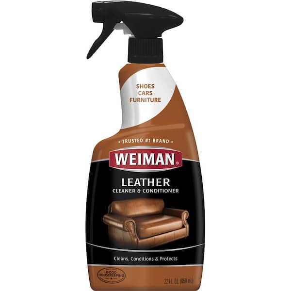 Weiman 22 Oz Leather Cleaner And, Brown Leather Sofa Cleaner