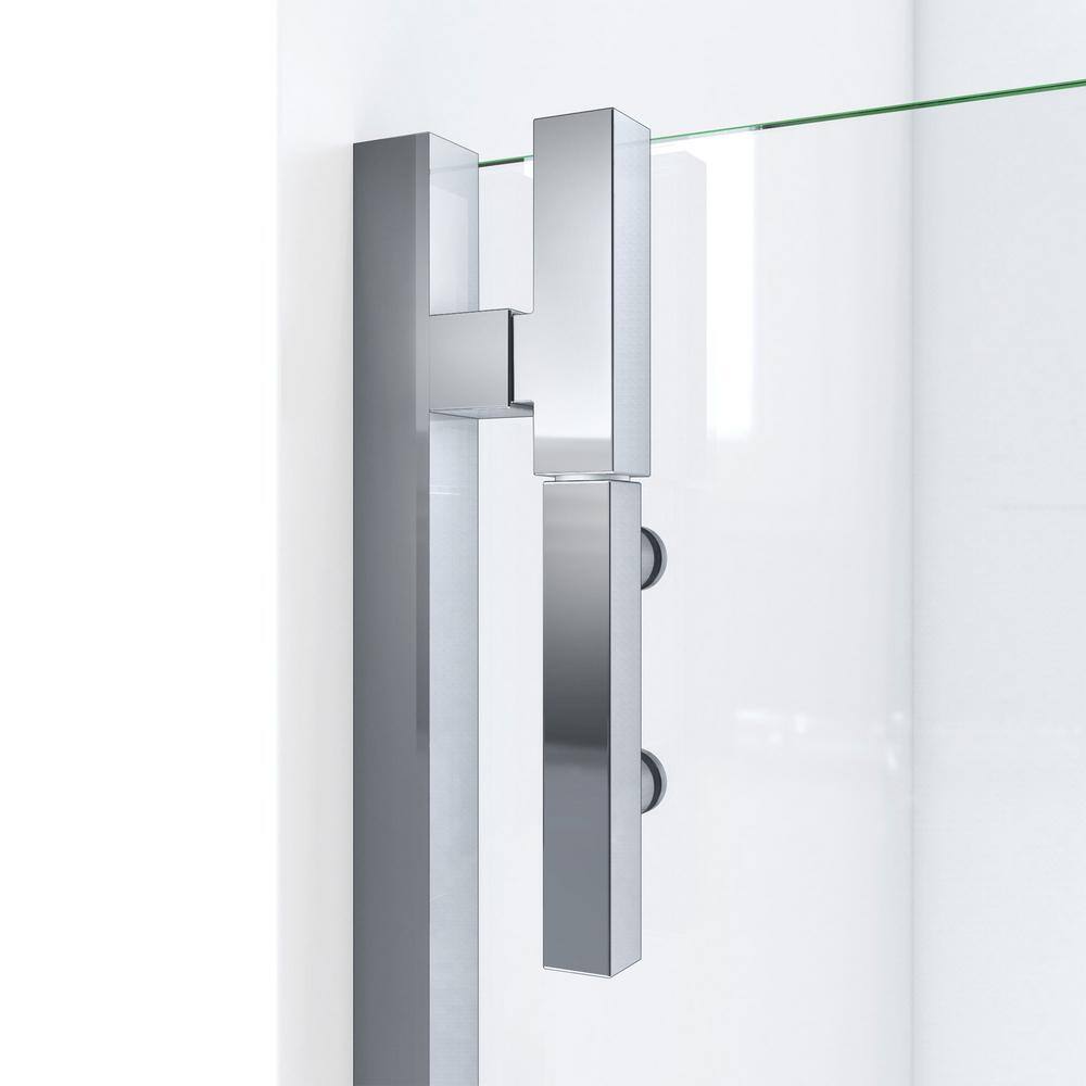 Ascend Frameless Chrome Pivot Shower Door 72" x 33"