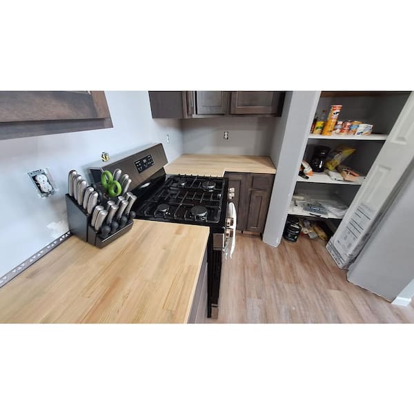 HARDWOOD REFLECTIONS 4 ft. L x 25 in. D Unfinished Nordic Pine