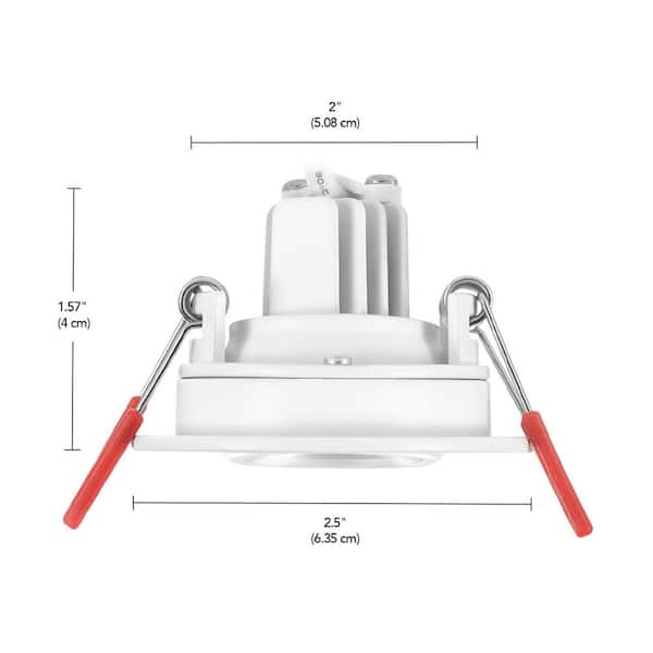 Commercial Electric Specialty Elite 2 In. LED Gimble Canless Recessed Light Adjustable Cct 92311 - Foto 7