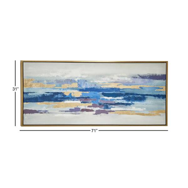 Blue Canvas Modern Wall Art 