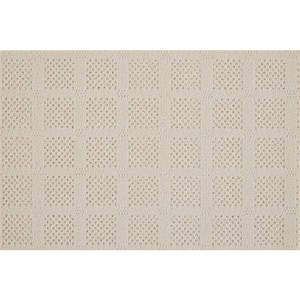 Desert Springs - Blanc - White 13.2 ft. 33.94 oz. Wool Pattern Installed Carpet