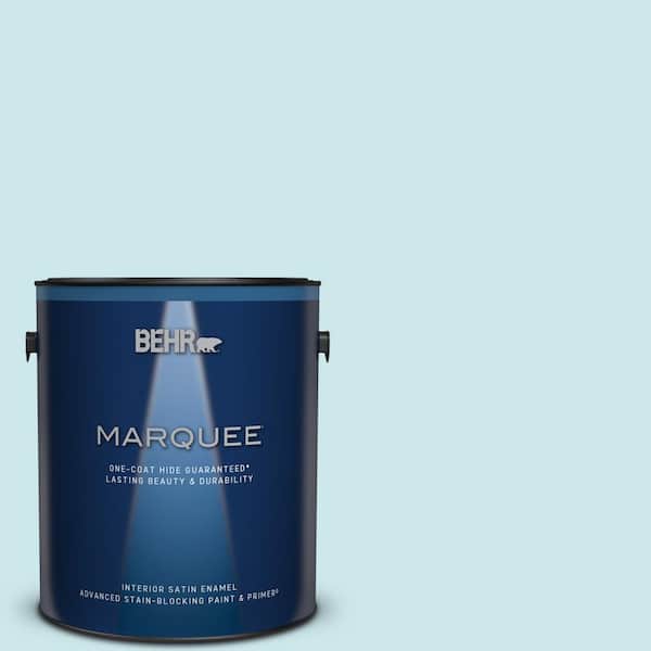 BEHR MARQUEE 1 gal. #MQ3-52 Ethereal Mood One-Coat Hide Satin Enamel Interior Paint & Primer