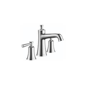 Joleena 8 in. Widespread Double Handle Bathroom Faucet in Chrome