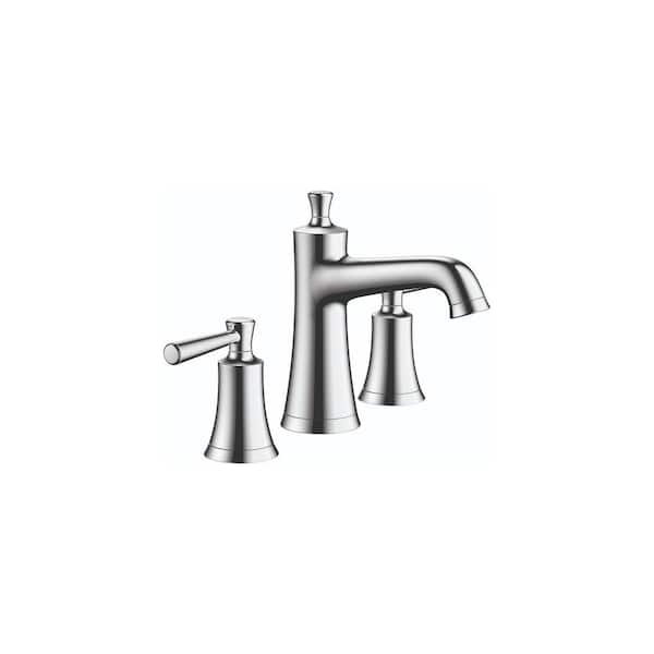 Hansgrohe Joleena 8 in. Widespread Double Handle Bathroom Faucet in Chrome
