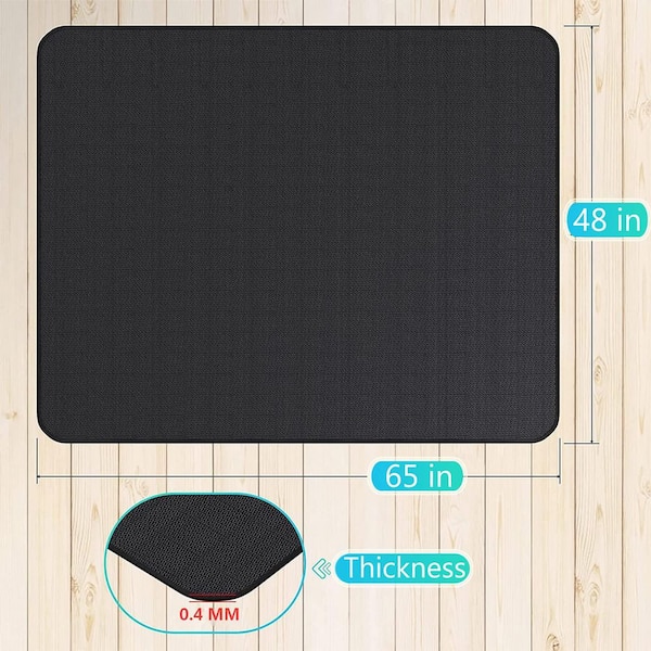 65 in. x 48 in. Double-Sided Grill Mat for Outdoor Grill, Fire Pit, Indoor Fireplace, BBQ Protector and Patios (1-Pack)