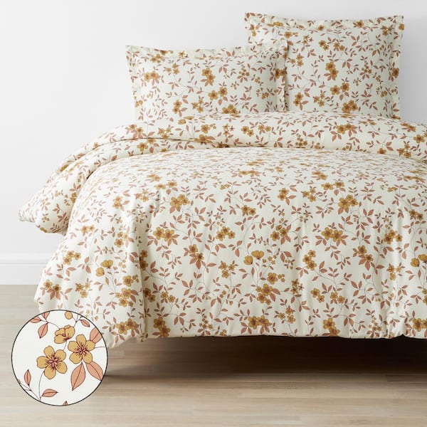 The Company Store Company Cotton Remi Ditsy Floral Rust Full Cotton ...