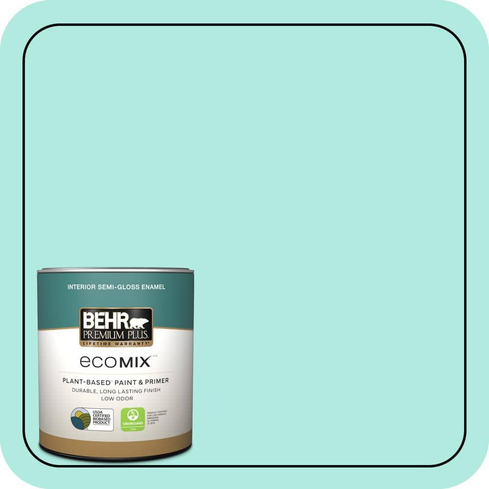 1 qt. #MQ4-23 Aloha Semi-Gloss Enamel EcoMix Plant-Based Interior Paint & Primer price history on PriceWatchPro