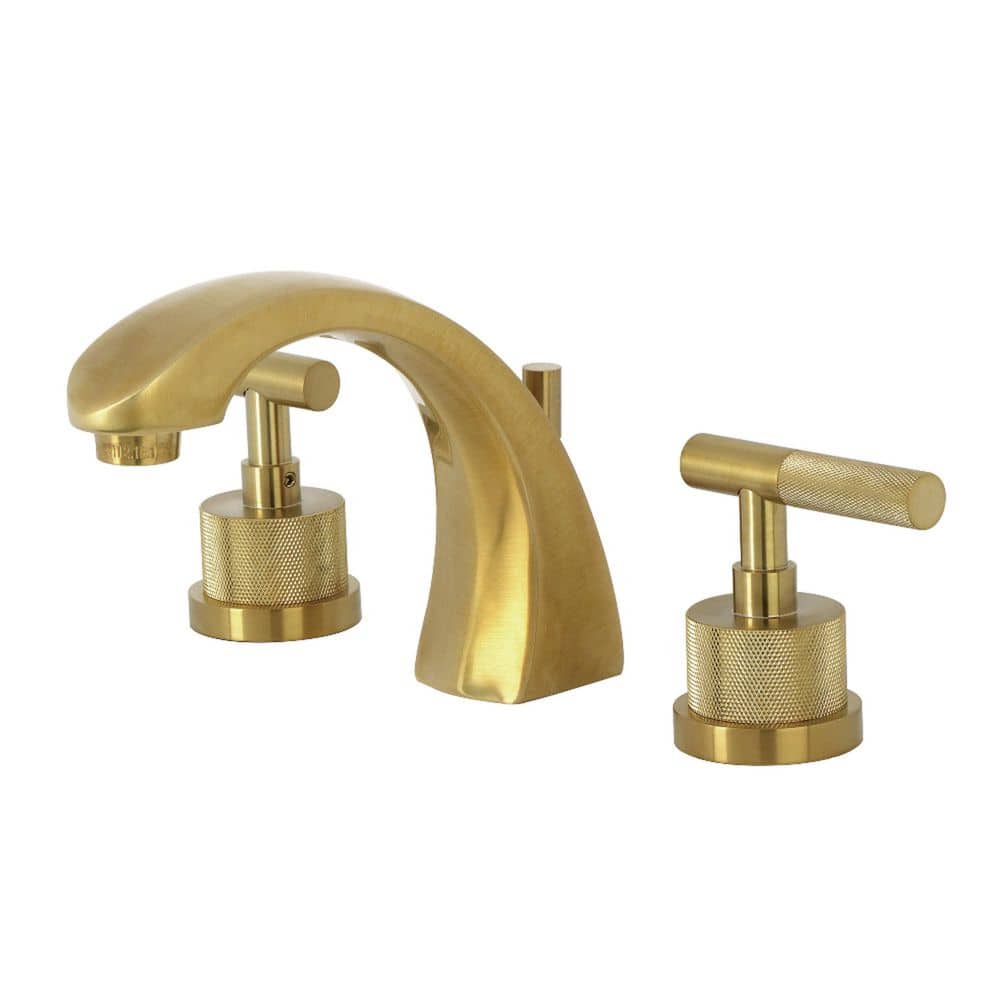 Convergent Deck Mounted 2-Handle 8 in. Widespread Bathroom Sink Faucet with Pop-Up Drain in Brushed Brass price history on PriceWatchPro