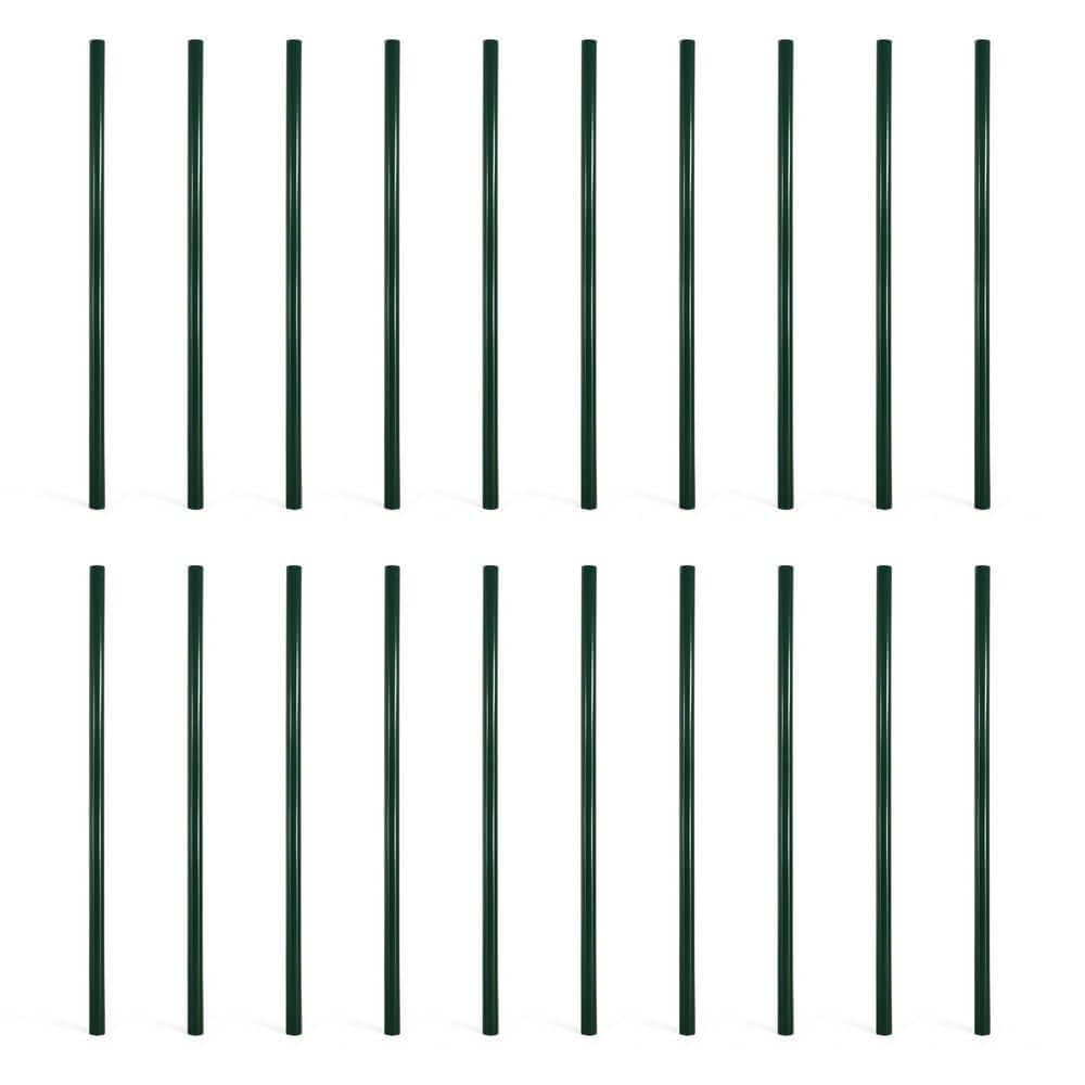 Black Galvanized 1-7/8 in. x 1-7/8 in. x 6 ft. Steel Line Chain Link Fence Post (20 Pack) price history on PriceWatchPro