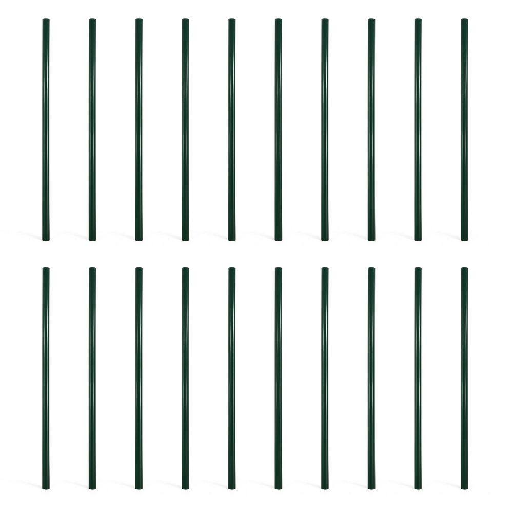 Black Galvanized 2-3/8 in. x 2-3/8 in. x 6 ft. Steel Corner Chain Link Fence Terminal Post (20-Pack) price history on PriceWatchPro