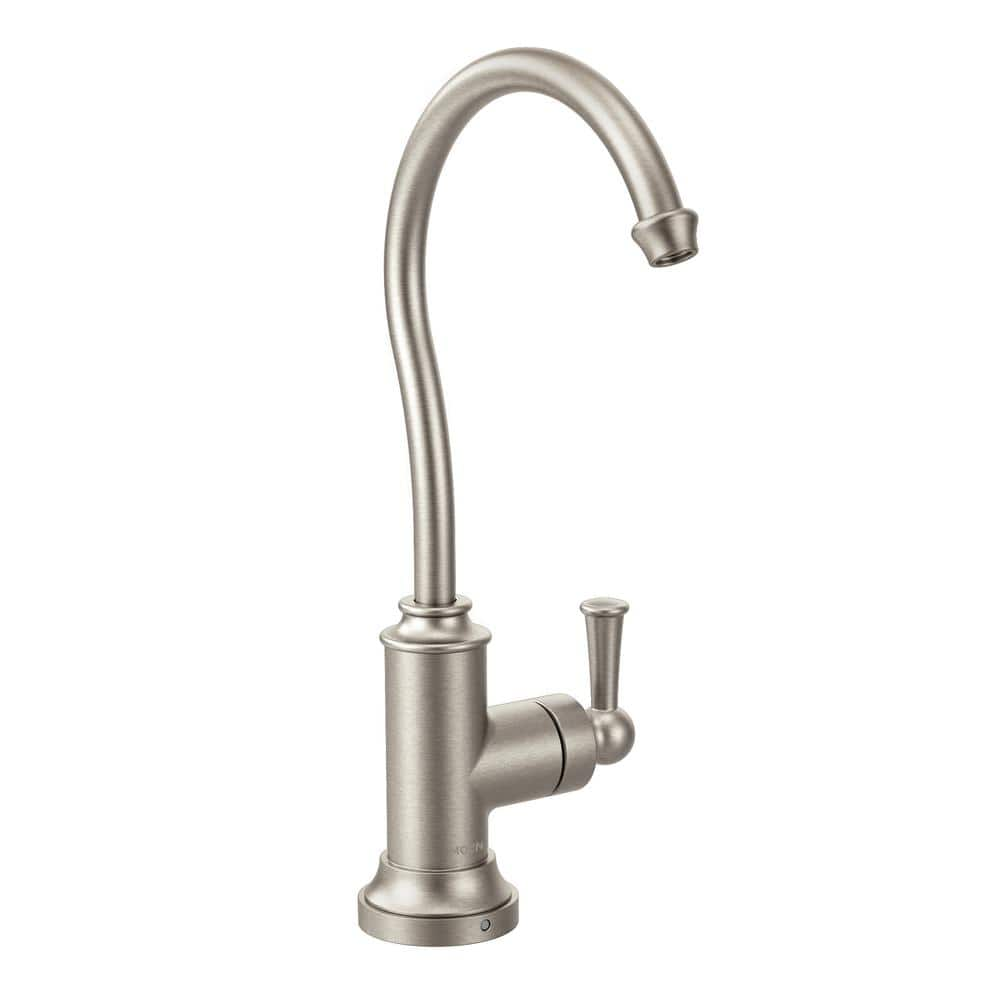 Moen Sip Traditional Spot Resist Stainless One-Handle Beverage Faucet