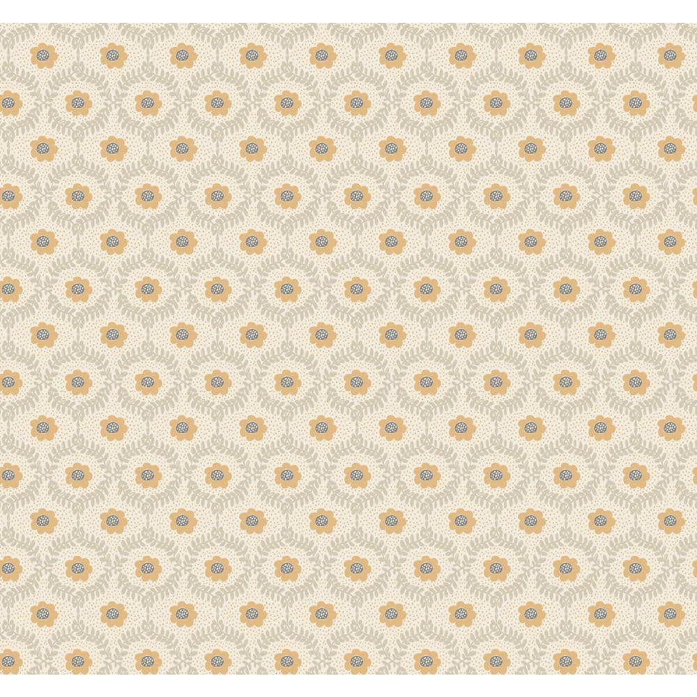 Emma Linen Floral Non-Pasted Washable Wallpaper