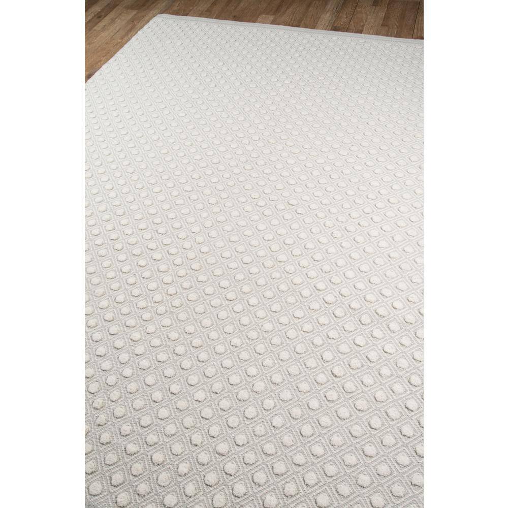 Handwoven Hygge Gray Geometric Wool Area Rug 2' x 3'