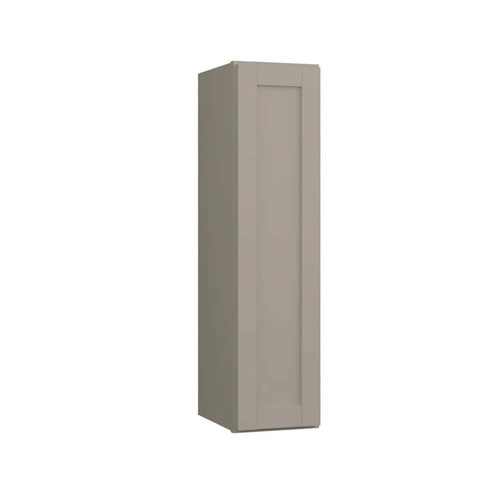 Courtland 9 in. W x 12 in. D x 36 in. H Assembled Shaker Wall Kitchen Cabinet in Sterling Gray price history on PriceWatchPro