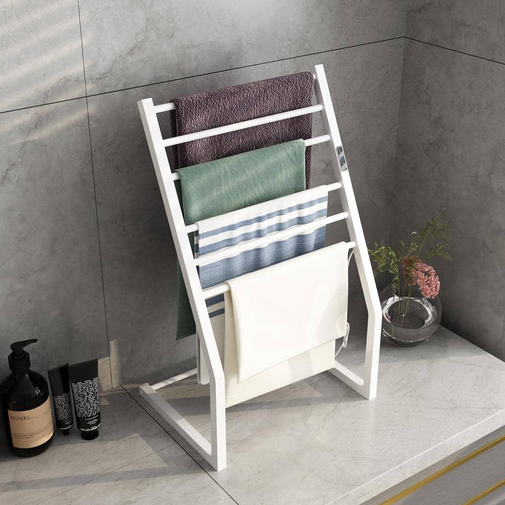 FUFU&GAGA 23.6 in. Freestanding Lavatory Towel Warmer 6 Towel Holders