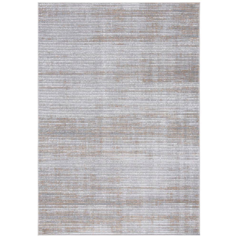 Orchard 4 ft. x 6 ft. Gray/Gold Distressed Striped Area Rug price history on PriceWatchPro