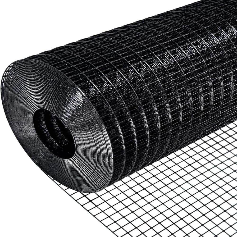 "5ft×100ft Black PVC Hardware Cloth, 19 Gauge 1/2"" Welded Wire Fence for Chicken Coop" price history on PriceWatchPro