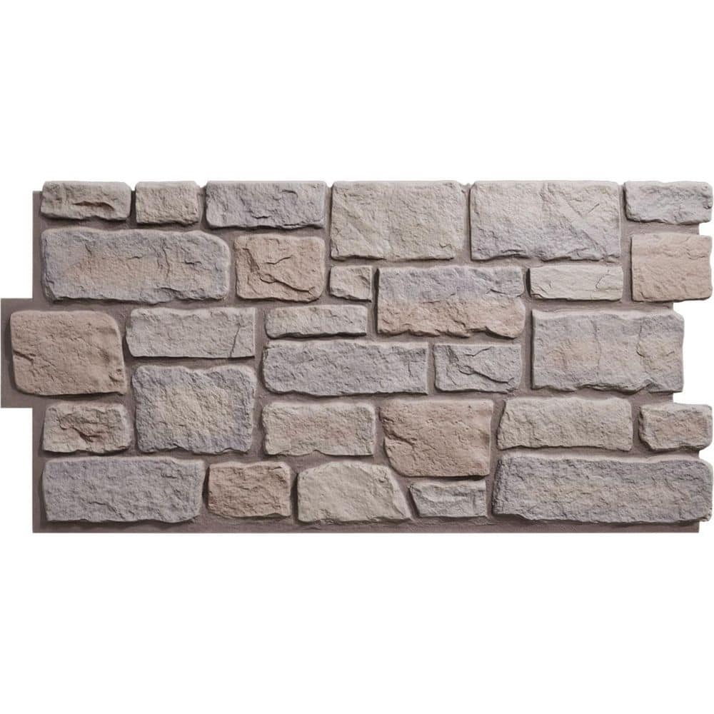 Ekena Millwork Everstone Cobblestone 23.75 in. x 48 in. Urethane