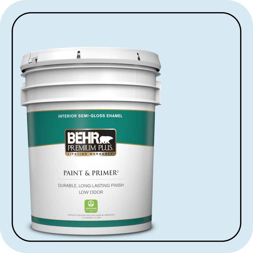 5 gal. #P500-1 Spacious Skies Semi-Gloss Enamel Low Odor Interior Paint & Primer price history on PriceWatchPro