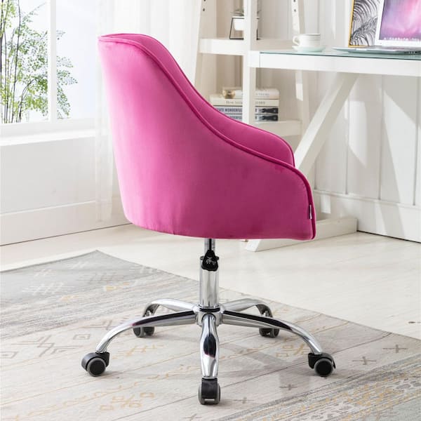 Pink shell deals swivel chair