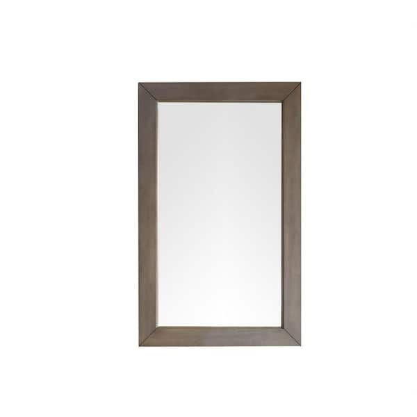 James Martin Vanities Chicago 26 in. W x 42 in. H Framed Rectangular Bathroom Vanity Mirror in Whitewashed Walnut