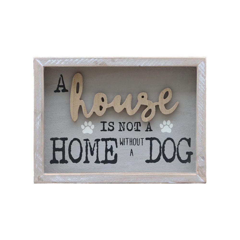 Targa In Metallo Vintage Con Cane Arte Da Parete A House Is Not A Home